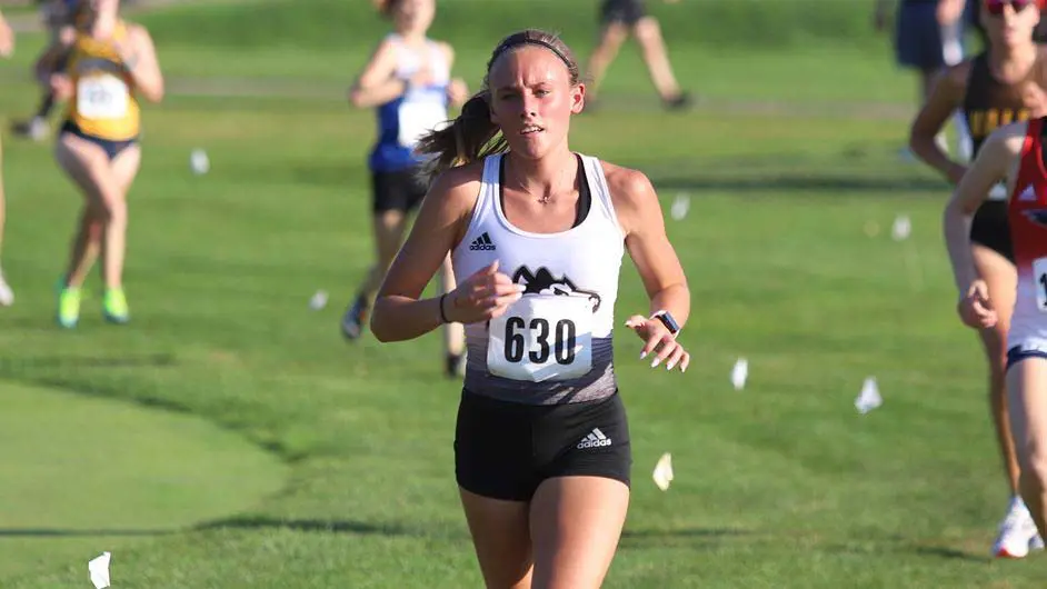 Female cross country runner