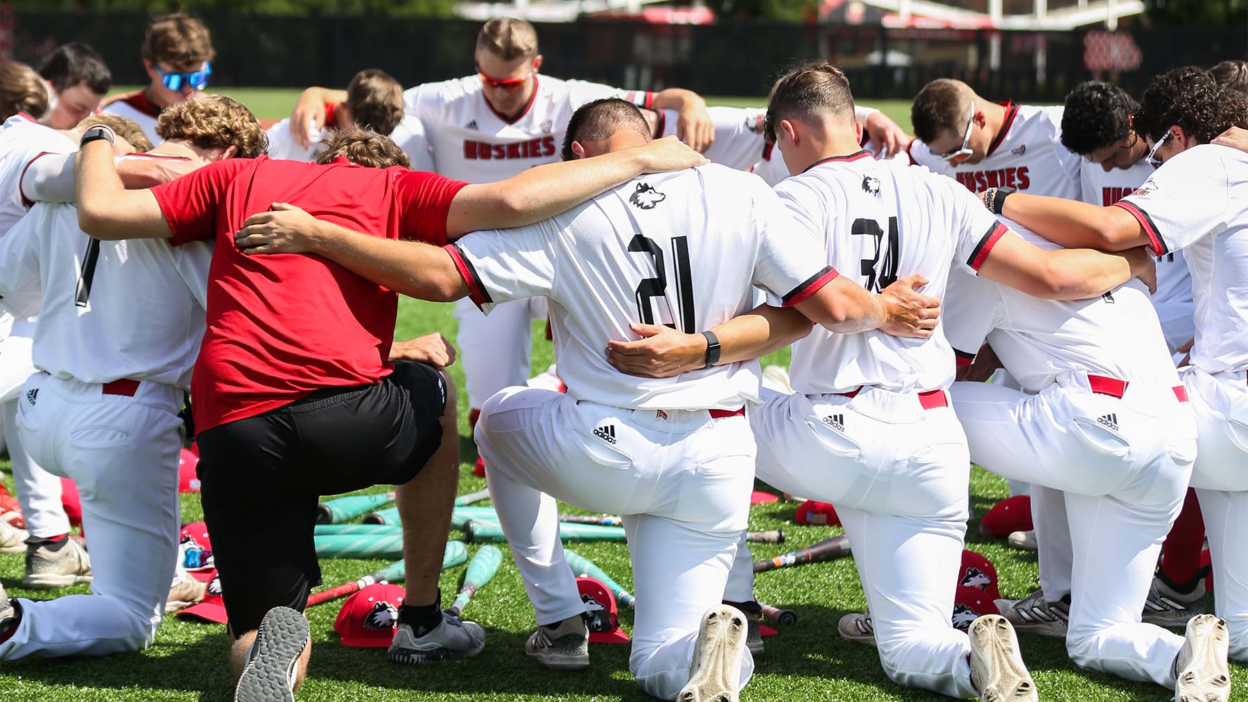 Track athlete cheering