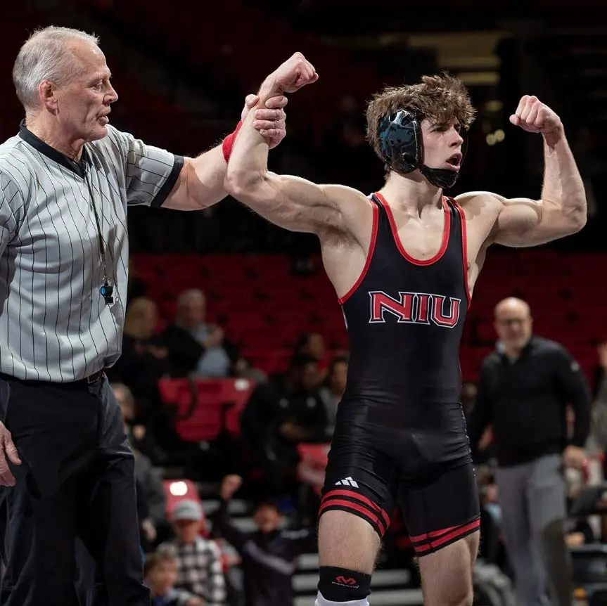 Blake West wrestling